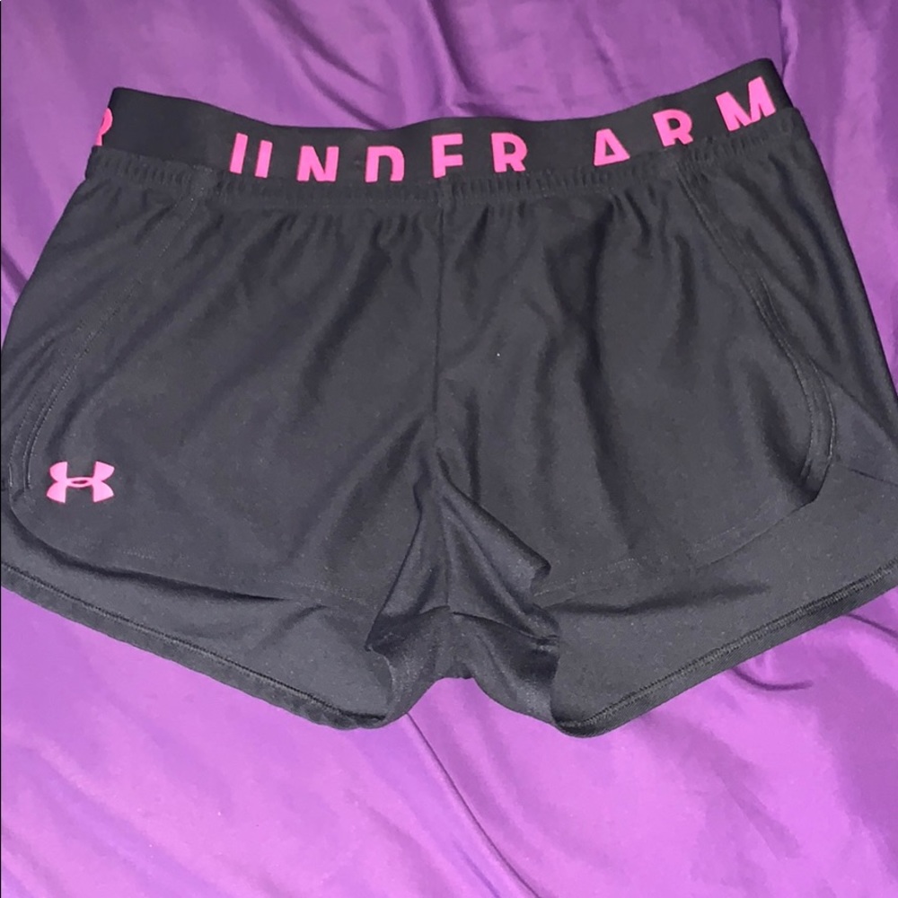 Under Armour grey & pink shorts